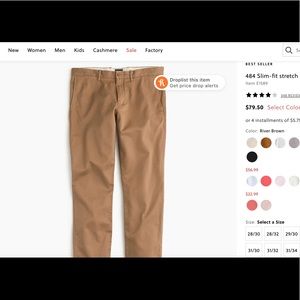 J. Crew 484 Slim Fit Stretch Chino